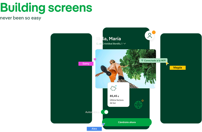 Building screens: composición de pantallas con componentes